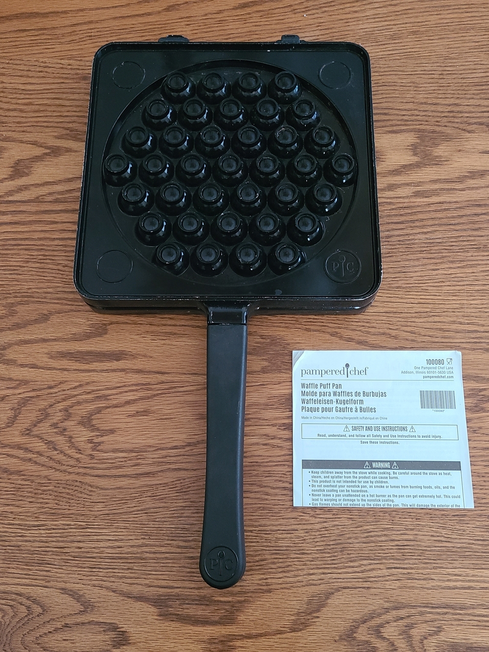 Pampered Chef Waffle Puff Pan